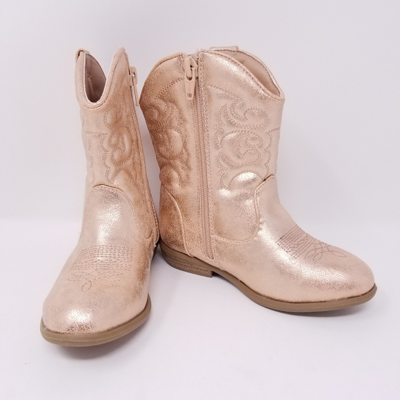 rose gold cowboy boots